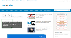 Desktop Screenshot of mywptips.com